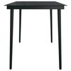 vidaXL 7 Piece Garden Dining Set Brown and Black