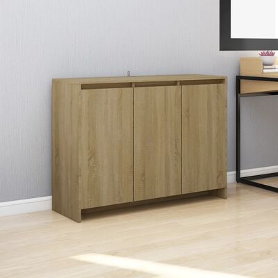 vidaXL Sideboard Sonoma Oak 102x33x75 cm Engineered Wood, sonoma oak vidaXL Sideboard Sonoma Oak 102x33x75 cm Engineered Wood