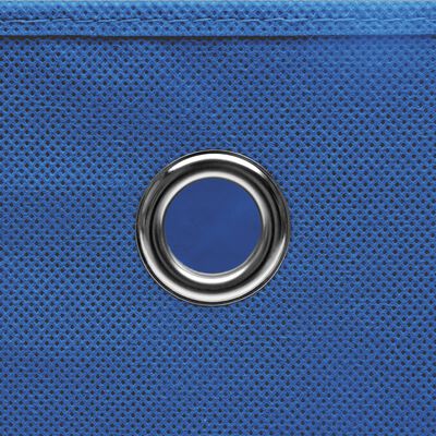 vidaXL Storage Boxes 4 pcs Blue 32x32x32 cm Fabric, blue without lids vidaXL Storage Boxes 4 pcs Blue 32x32x32 cm Fabric