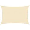 vidaXL Sunshade Sail 160 g/m&sup2; Cream 2.5x4 m HDPE