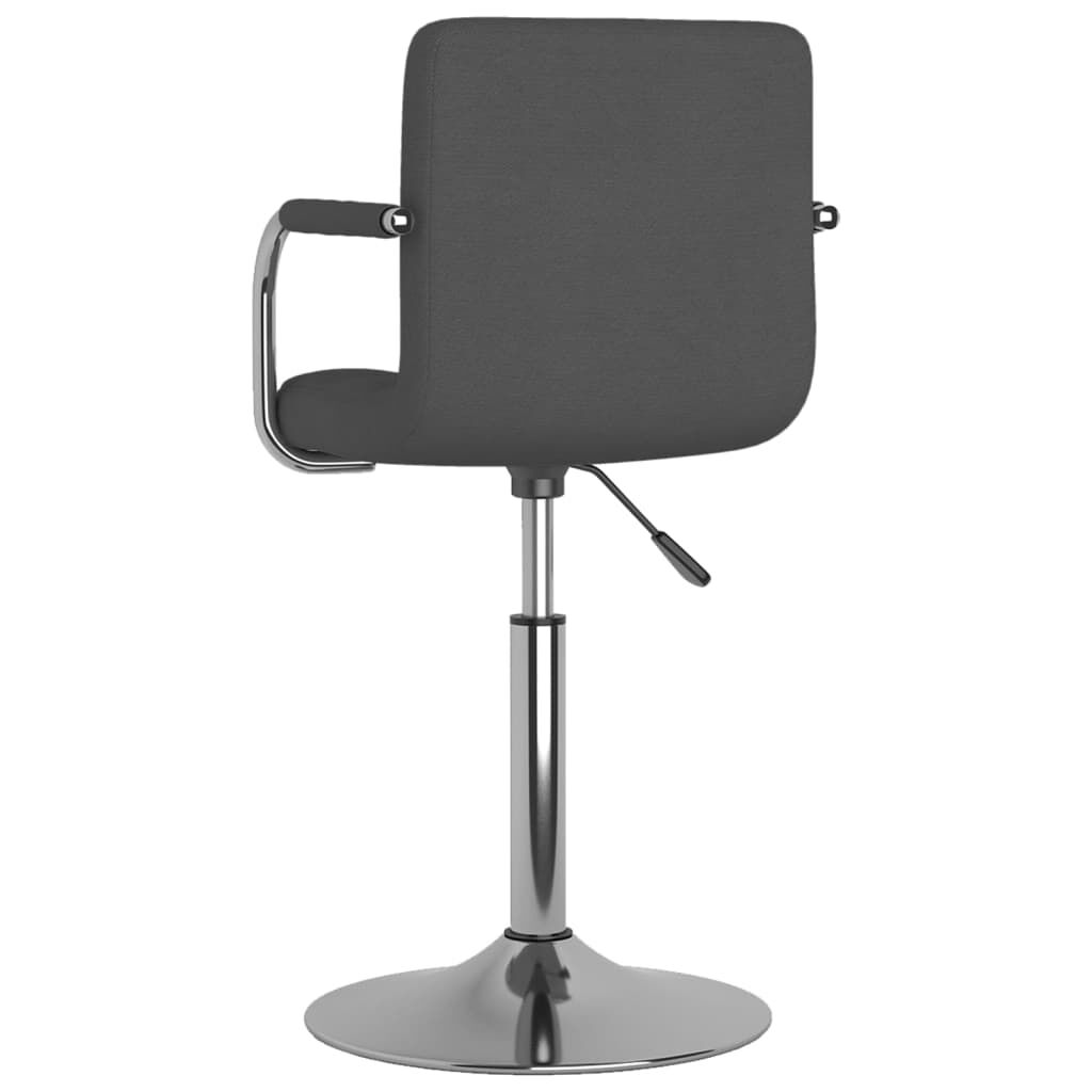 vidaXL Bar Stool Dark Grey Fabric