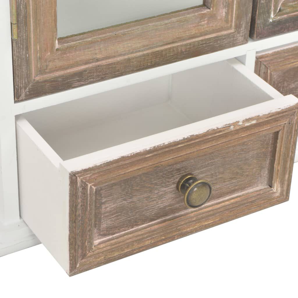 vidaXL Wall Cabinet White 49x22x59 cm Engineered Wood
