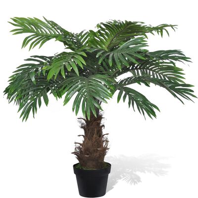 vidaXL Lifelike Artificial Cycus Palm Tree with Pot 80 cm,  vidaXL Lifelike Artificial Cycus Palm Tree with Pot 80 cm