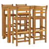 vidaXL 5 Piece Garden Bar Set Solid Wood Acacia