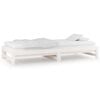 vidaXL Pull-out Day Bed without Mattress White 2x(90x200) cm