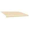 vidaXL Awning Replacement Fabric Cream 400x300 cm Polyester