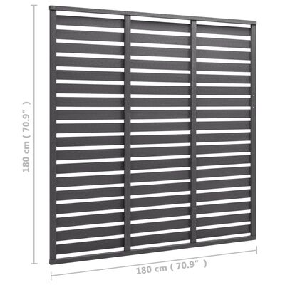 vidaXL Fence Panel WPC 180x180 cm Grey, grey vidaXL Fence Panel WPC 180x180 cm Grey