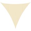 vidaXL Sunshade Sail 160 g/m² Cream 4.5x4.5x4.5 m HDPE