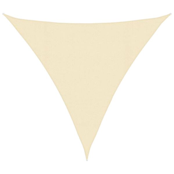 vidaXL Sunshade Sail 160 g/m² Cream 4.5x4.5x4.5 m HDPE