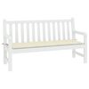 vidaXL Garden Bench Cushion Cream 200x50x4 cm Oxford Fabric