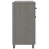 vidaXL Sideboard HAMAR Light Grey 79x40x80 cm Solid Wood Pine