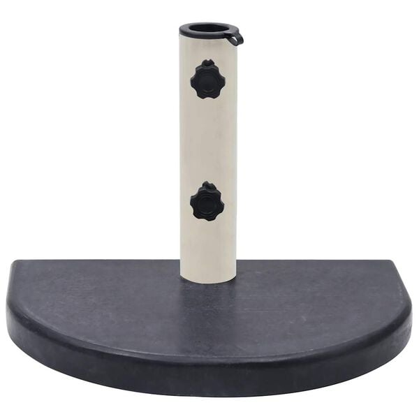 vidaXL Umbrella Base Black 40x28x4 cm Granite