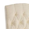 vidaXL Dining Chairs 4 pcs Beige Linen-Look Fabric