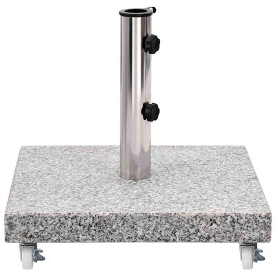 vidaXL Parasol Base Granite 30 kg Square Grey, grey vidaXL Parasol Base Granite 30 kg Square Grey