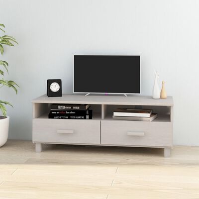 vidaXL TV Cabinet HAMAR White 106x40x40 cm Solid Wood Pine, white vidaXL TV Cabinet HAMAR White 106x40x40 cm Solid Wood Pine