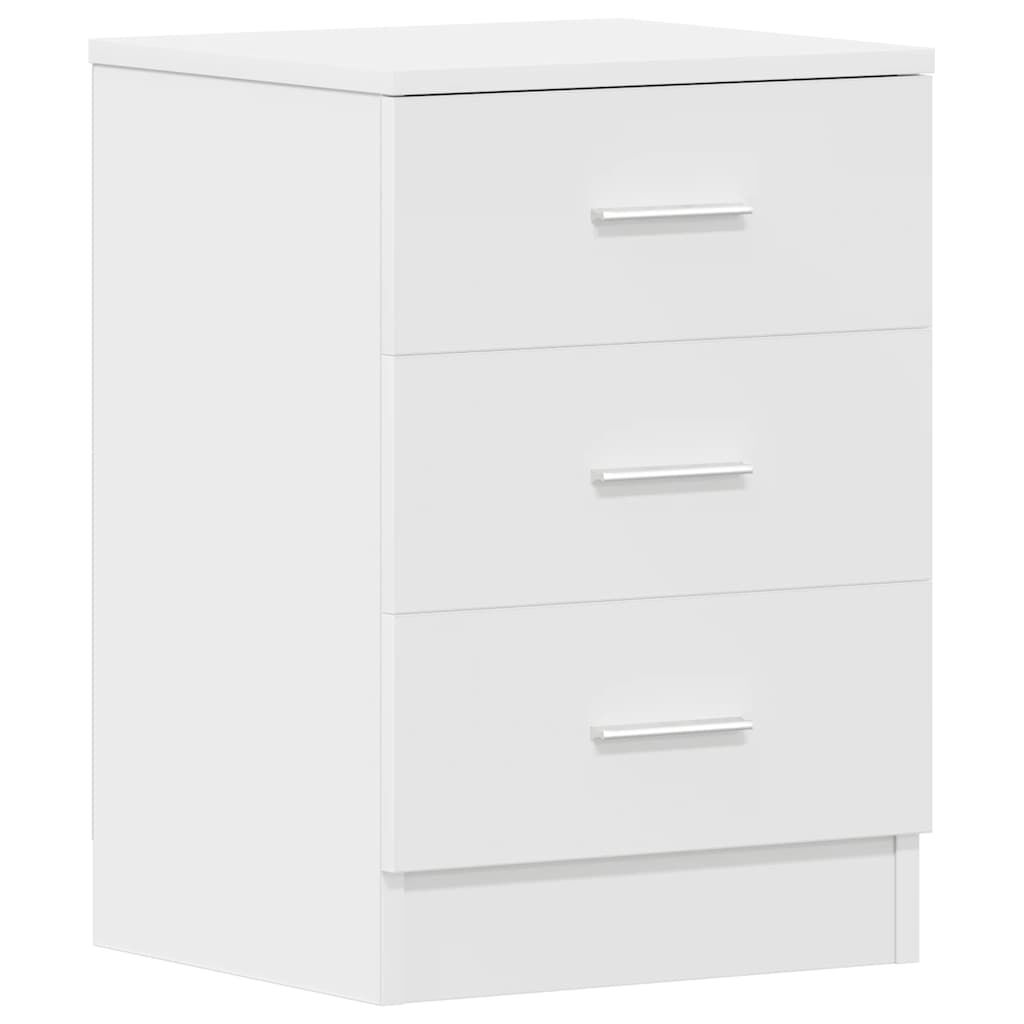 vidaXL Bedside Cabinets 2 pcs White 38x35x56 cm Engineered Wood