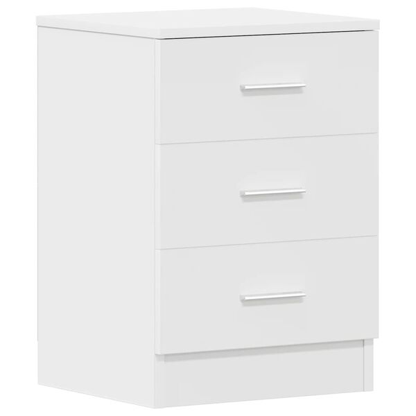 vidaXL Bedside Cabinets 2 pcs White 38x35x56 cm Engineered Wood