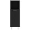 vidaXL 4 Piece Bathroom Furniture Set Black Engineered Wood