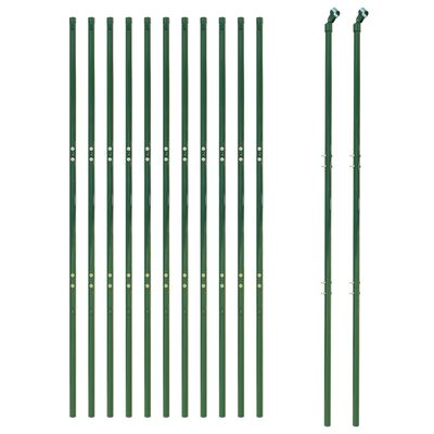 vidaXL Chain Link Fence Green 1.8x25 m, green vidaXL Chain Link Fence Green 1.8x25 m