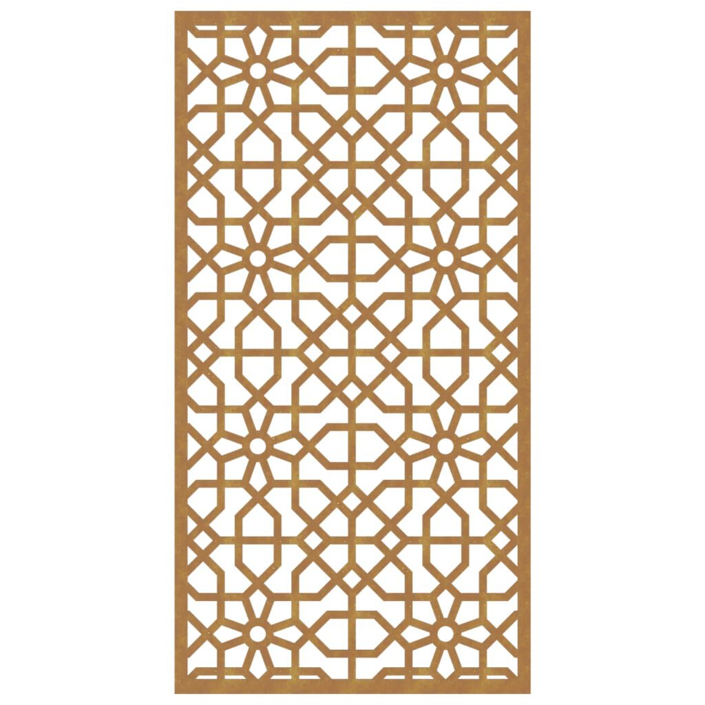 vidaXL Garden Wall Decoration 105x55 cm Corten Steel Moorish Design