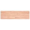 vidaXL Table Top Light Brown 140x40x(2-4)cm Treated Solid Wood Live Edge