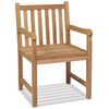 vidaXL Outdoor Chairs 2 pcs Solid Teak Wood