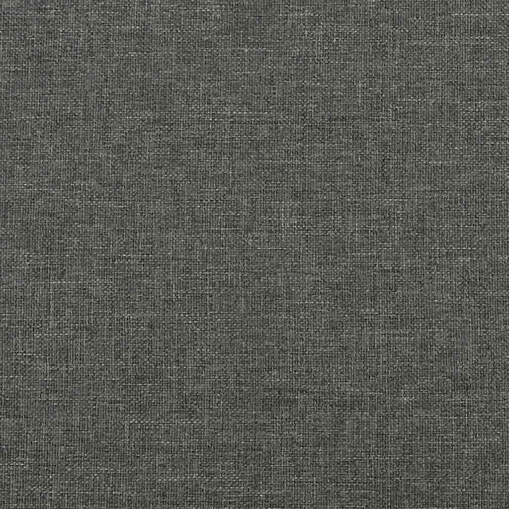 vidaXL Bed Frame without Mattress Dark Grey 183x203 cm King Fabric