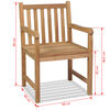 vidaXL Outdoor Chairs 2 pcs Solid Teak Wood