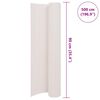 vidaXL Double-Sided Garden Fence 90x500 cm White