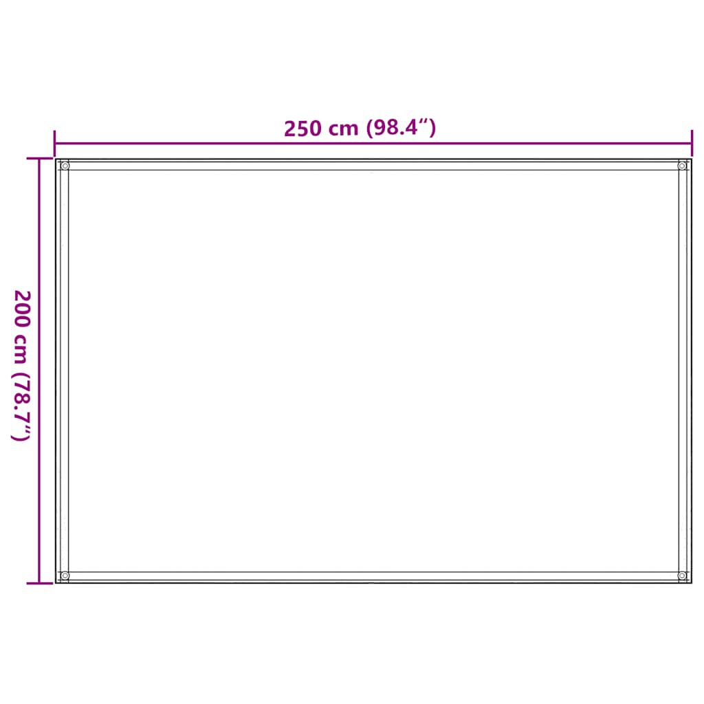 vidaXL Tent Carpet 250x200 cm Anthracite