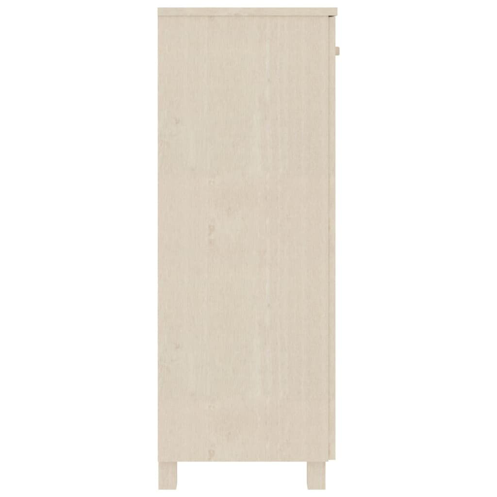 vidaXL Shoe Cabinet HAMAR Honey Brown 85x40x108 cm Solid Wood Pine