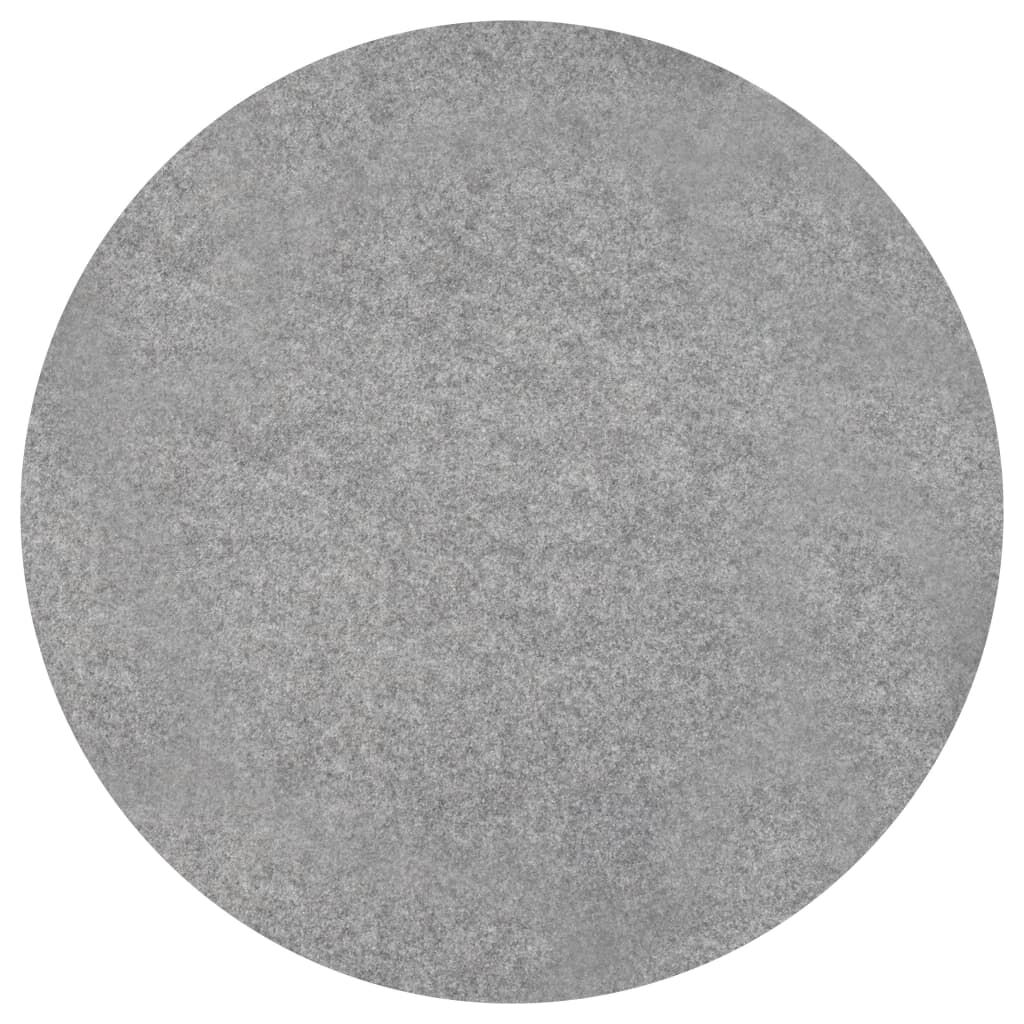 vidaXL Artificial Grass with Studs Dia.95 cm Grey Round