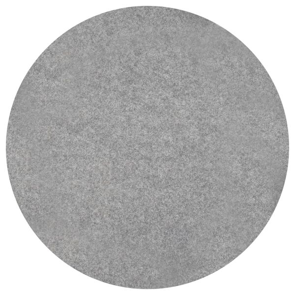 vidaXL Artificial Grass with Studs Dia.95 cm Grey Round