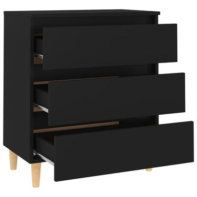 vidaXL Sideboard Black 60x35x69 cm Engineered Wood, black vidaXL Sideboard Black 60x35x69 cm Engineered Wood