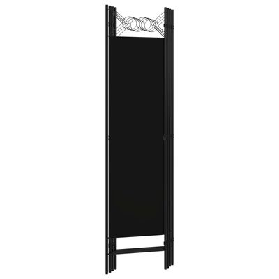 vidaXL 4-Panel Room Divider Black 160x180 cm, black vidaXL 4-Panel Room Divider Black 160x180 cm