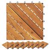vidaXL Decking Tiles 30 pcs Brown 30x30 cm Solid Wood Acacia