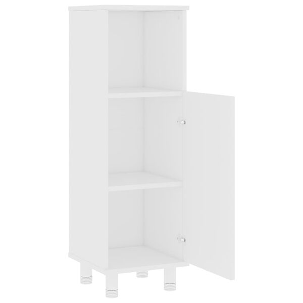 vidaXL Bathroom Cabinet White 30x30x95 cm Engineered Wood