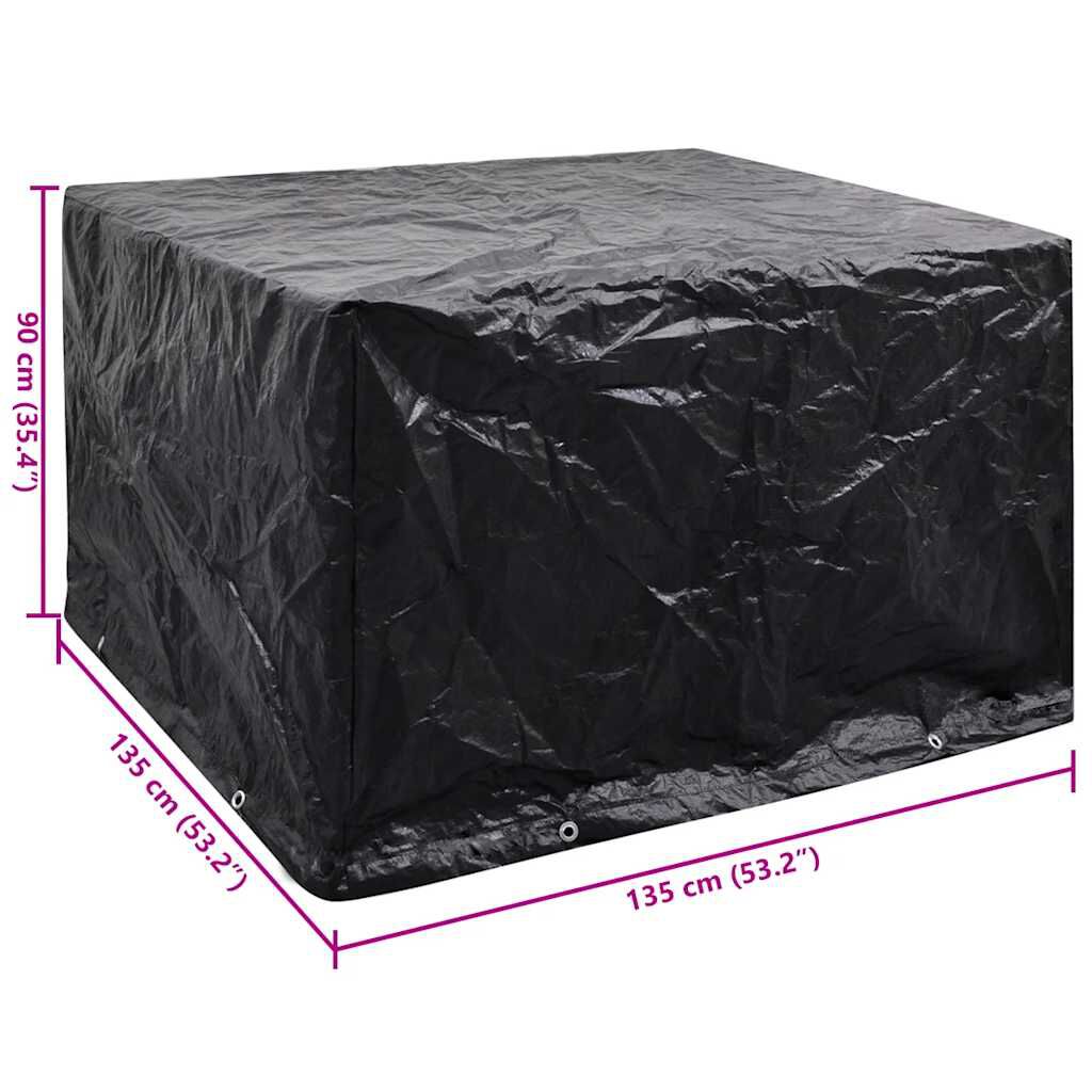 vidaXL Garden Furniture Cover 8 Eyelets 135 x 135 x 90 cm