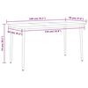 vidaXL 5 Piece Garden Dining Set Anthracite