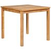 vidaXL 3 Piece Garden Dining Set 80x80 cm Solid Teak Wood
