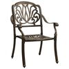 vidaXL 3 Piece Bistro Set Cast Aluminium Bronze