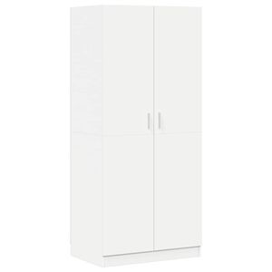 vidaXL Wardrobe White 80x52x180 cm Engineered Wood