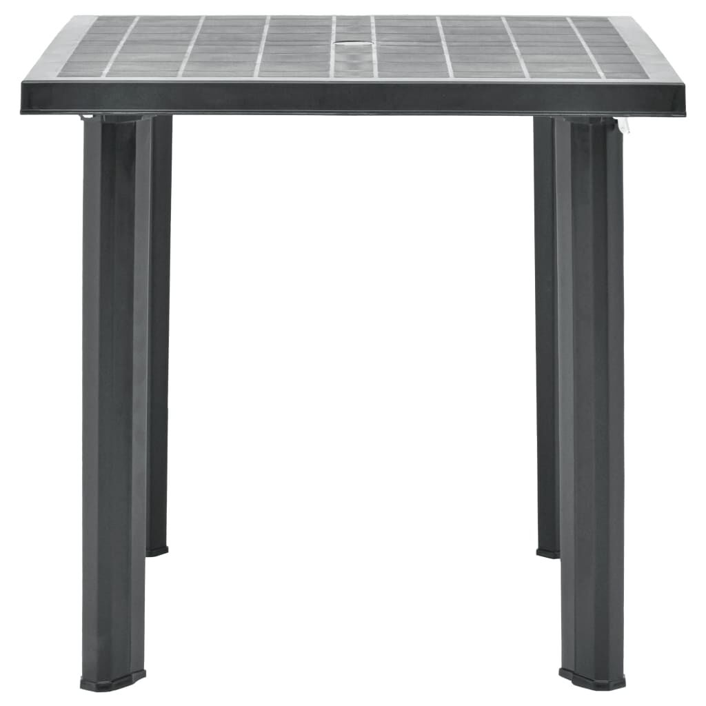 vidaXL Garden Table Anthracite 80x75x72 cm Plastic