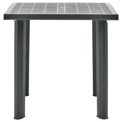 vidaXL Garden Table Anthracite 80x75x72 cm Plastic, anthracite vidaXL Garden Table Anthracite 80x75x72 cm Plastic
