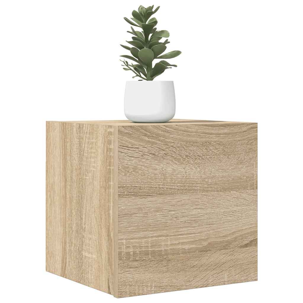 vidaXL Wall Mounted TV Cabinets 2 pcs Sonoma Oak 30.5x30x30 cm