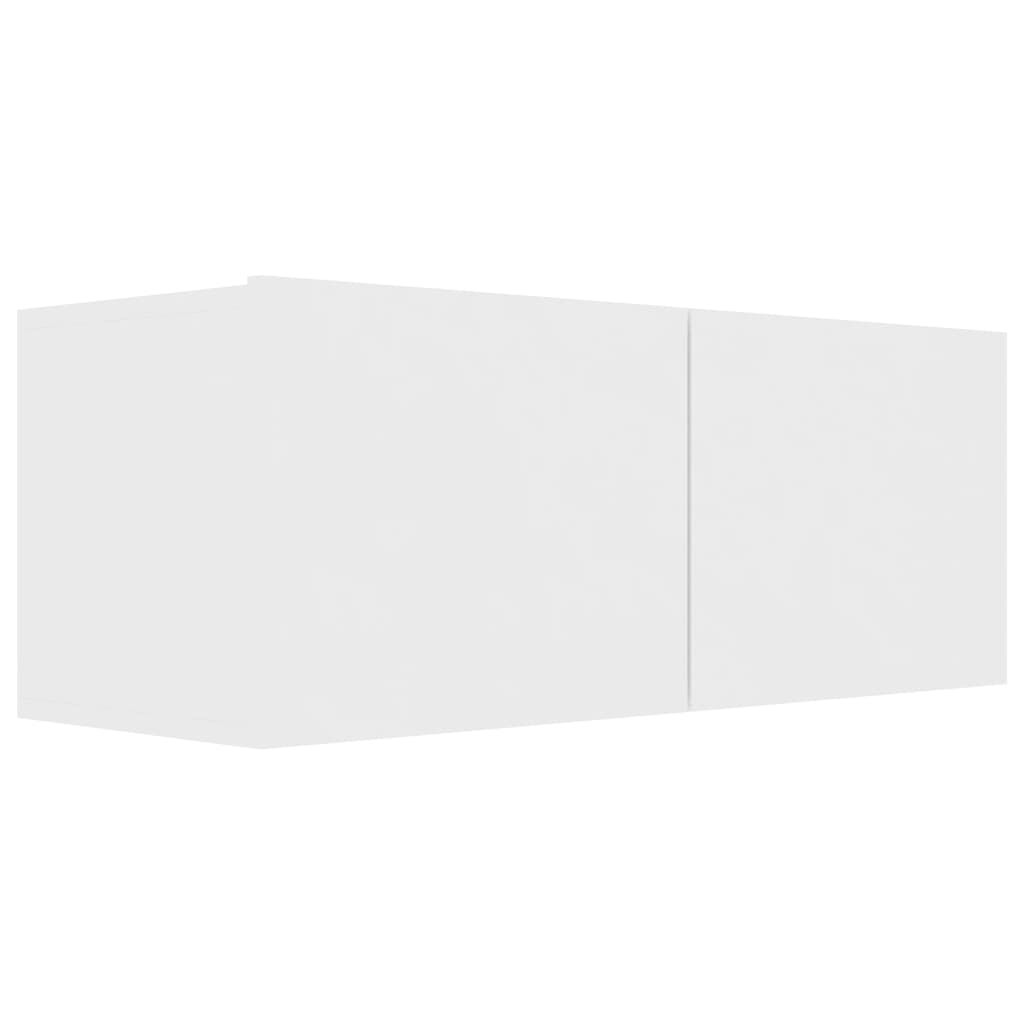 vidaXL 6 Piece TV Cabinet Set White Engineered Wood