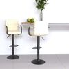 vidaXL Bar Stools 2 pcs Cream Fabric