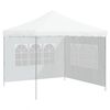 vidaXL Party Tent Sidewall 2 pcs with Window PE White