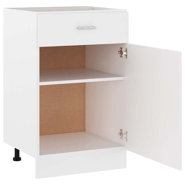 vidaXL Drawer Bottom Cabinet Lyon White 50x46x81.5 cm Engineered Wood