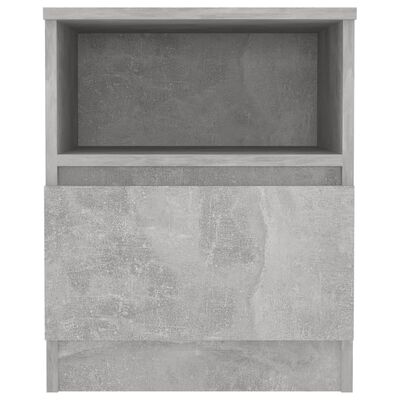 vidaXL Bed Cabinet Concrete Grey 40x40x50 cm Engineered Wood, concrete grey vidaXL Bed Cabinet Concrete Grey 40x40x50 cm Engineered Wood
